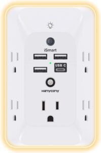 Outlet Extender with Night Light, Multi Plug...