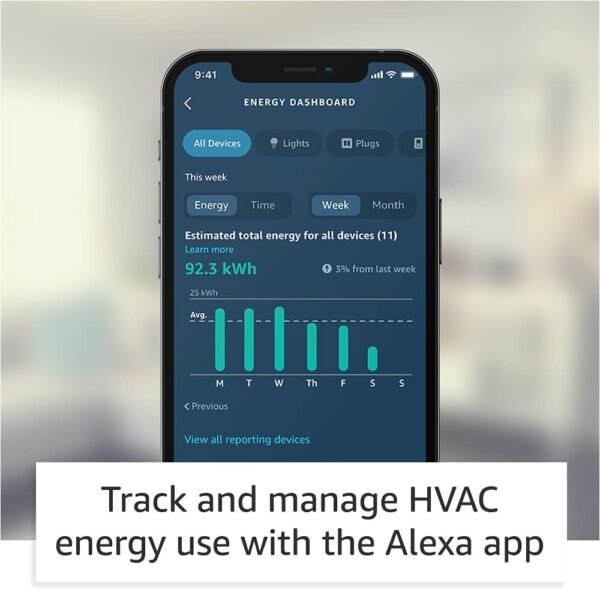 Amazon Smart Thermostat  Save money and energy…