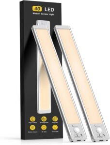 Under Cabinet Lights, 40 LED Rechargeable...