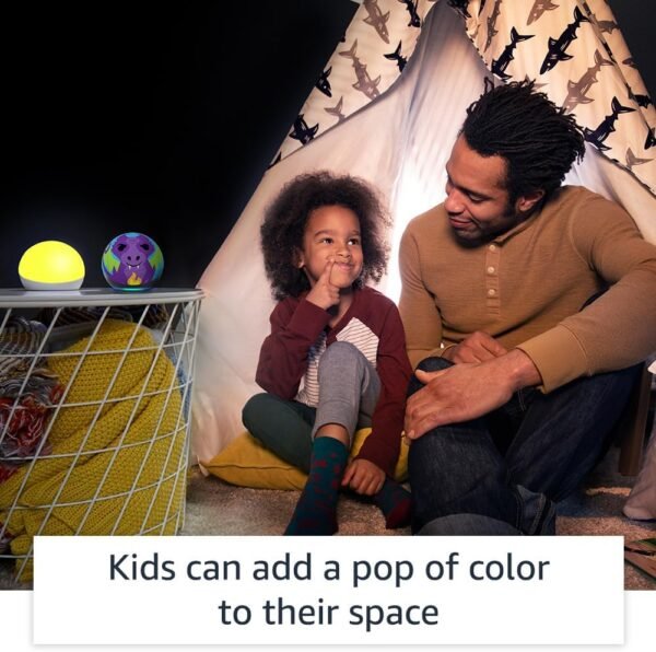 Echo Glow – Multicolor smart lamp, Works with…