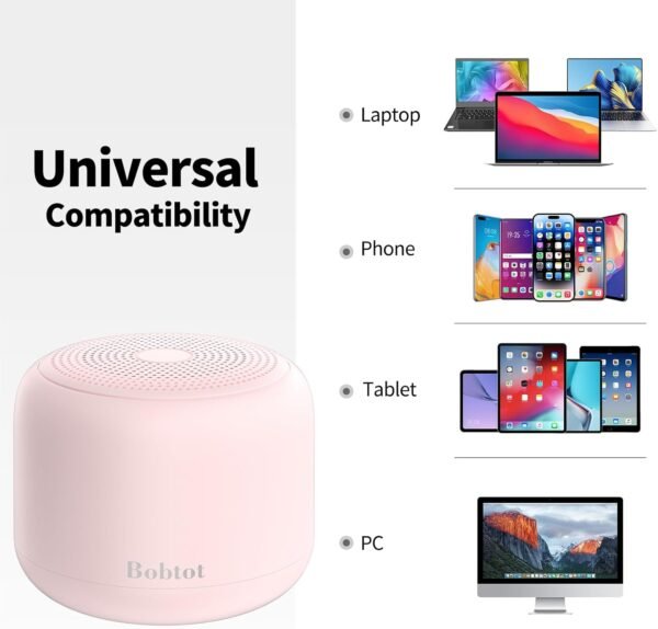 Bobtot Portable Bluetooth Speakers with Strap…