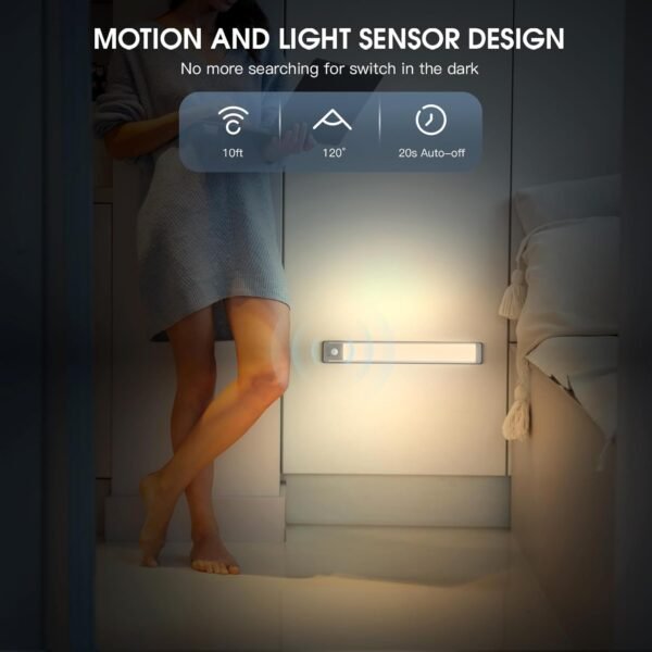 Under Cabinet Lights, 40 LED Rechargeable…