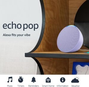 Amazon Echo Pop (newest model), Our smallest...