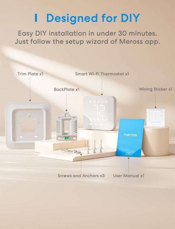 meross Smart Thermostat for Home, WiFi…