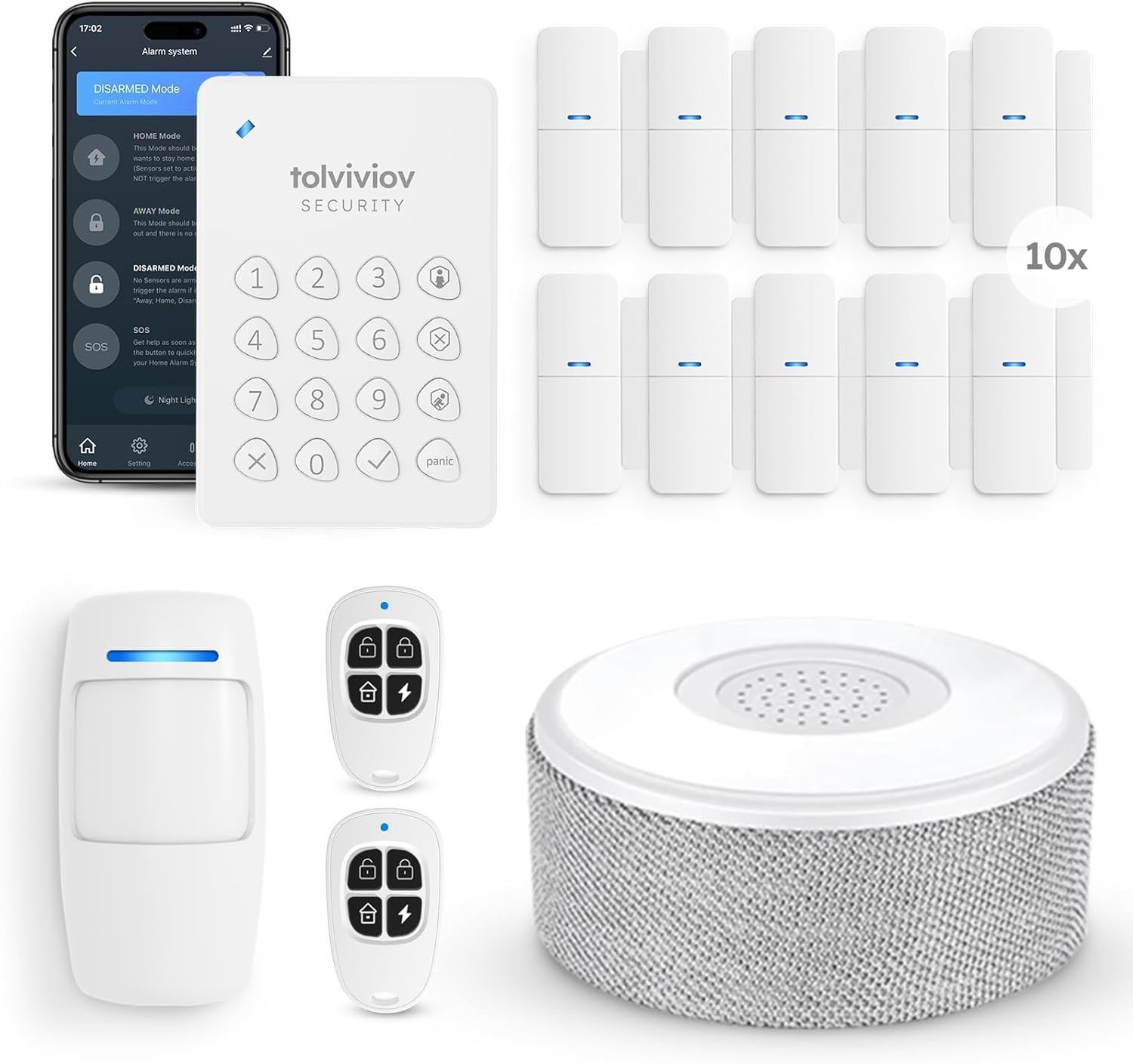 tolviviov Alarm System for Home Security, Door...