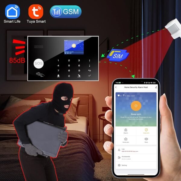 Wireless WiFi Alarm System for Home Security,…