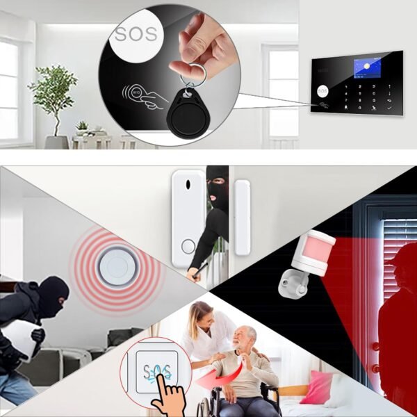 Wireless WiFi Alarm System for Home Security,…