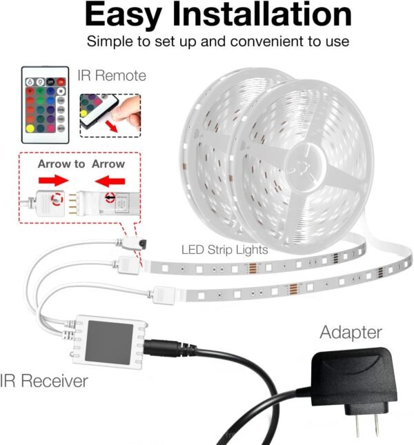 DAYBETTER Smart WiFi Led Lights 100ft, Tuya…