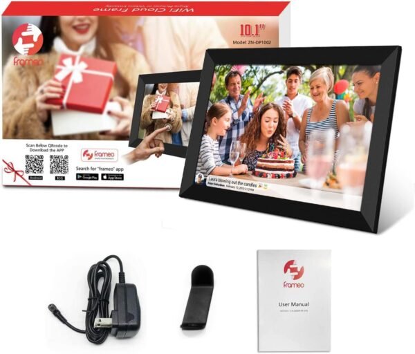 32GB FRAMEO 10.1 Inch Smart WiFi Digital Photo…