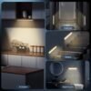 Under Cabinet Lights, 40 LED Rechargeable…