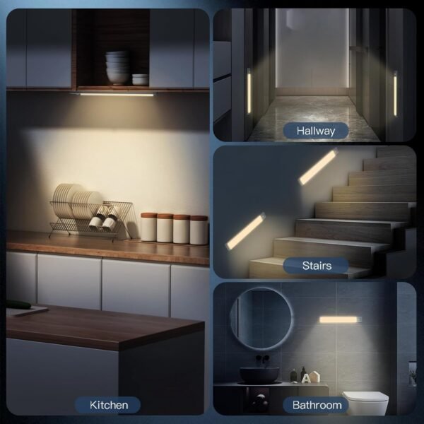 Under Cabinet Lights, 40 LED Rechargeable…