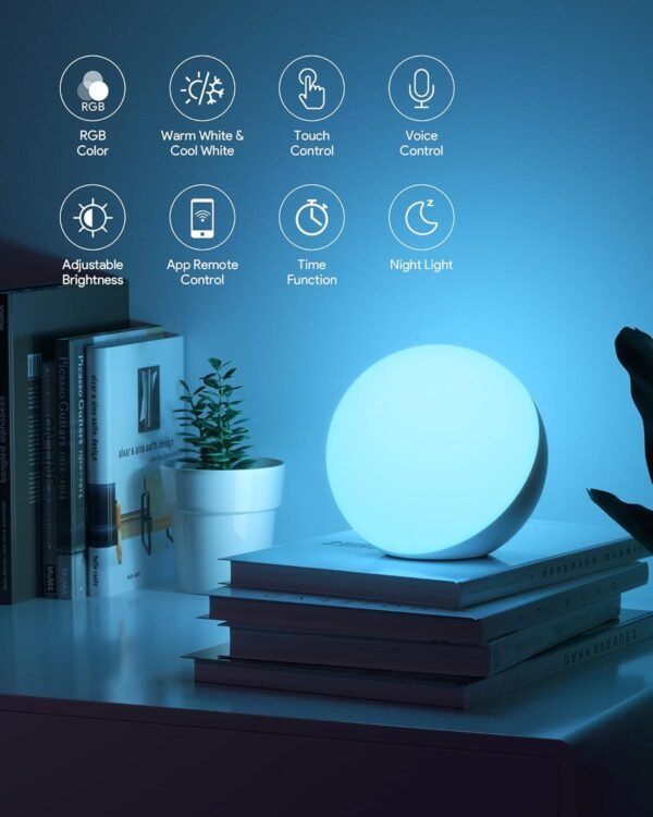 Hifree Smart Table Lamp, Dimmable Desk Lamp…