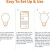 Amazon Basics Smart A19 LED Light Bulb, Color…