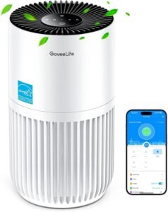 GoveeLife Mini Air Purifier for Bedroom, HEPA...