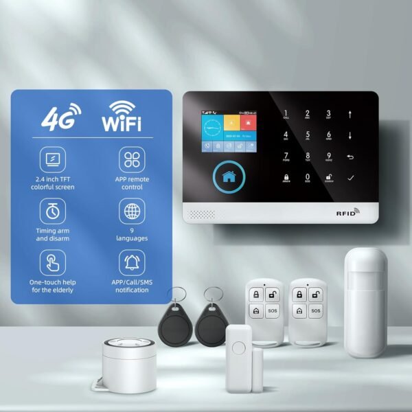 Wireless WiFi Smart Home Security DIY Alarm…