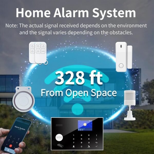 Wireless WiFi Alarm System for Home Security,…