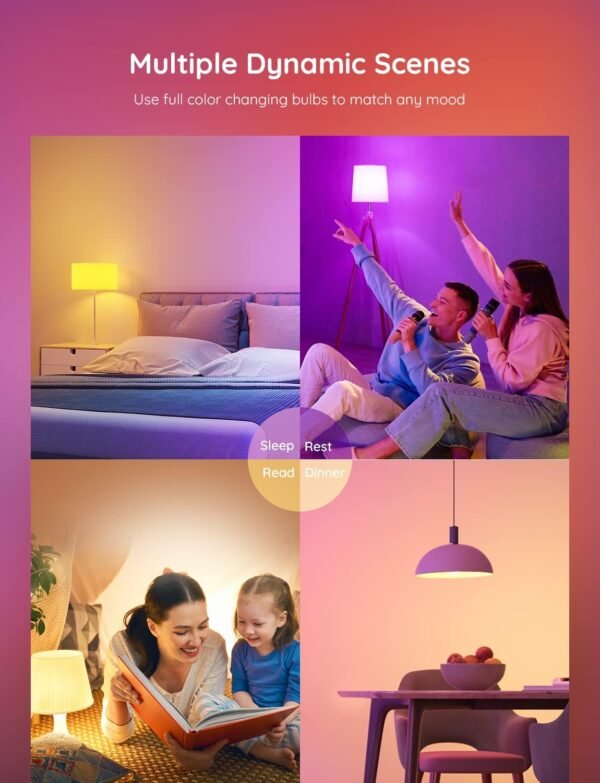 Govee Smart Light Bulbs, Color Changing Light…