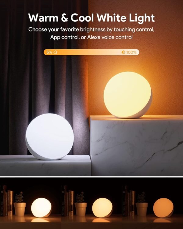 Hifree Smart Table Lamp, Dimmable Desk Lamp…