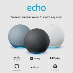 Amazon Echo (newest model), Alexa speaker with...