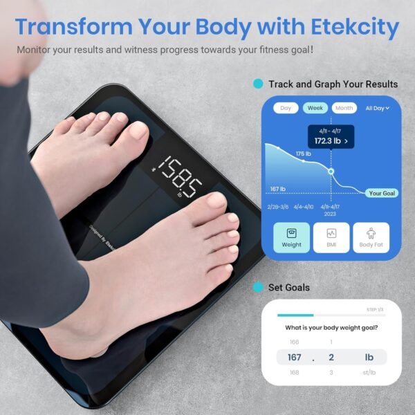Etekcity Smart Scale for Body Weight FSA HSA…
